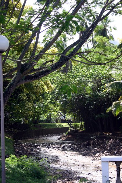 Creek through the middle of Nuku Hiva