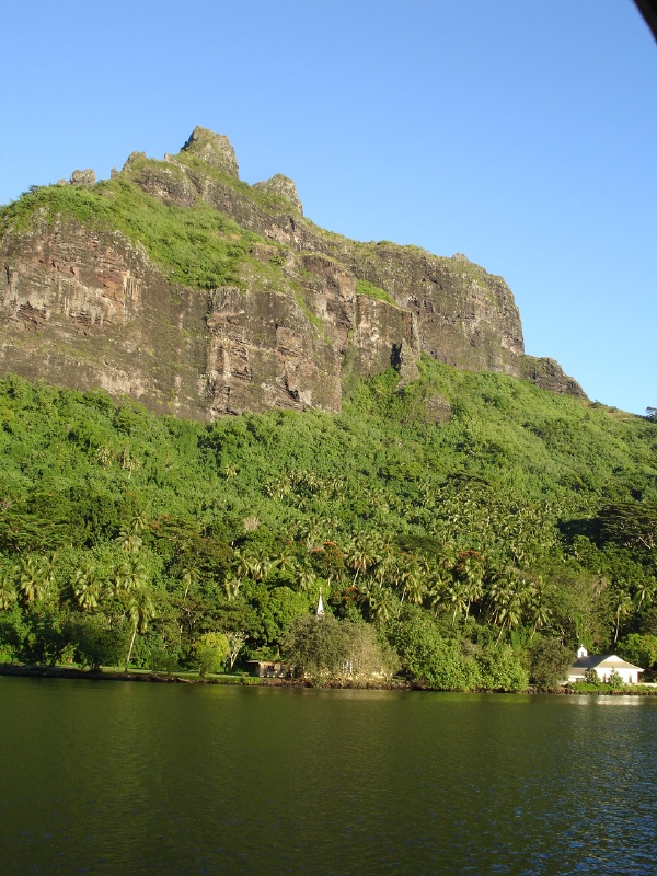 The scenery in Cook's Bay, Moorea.