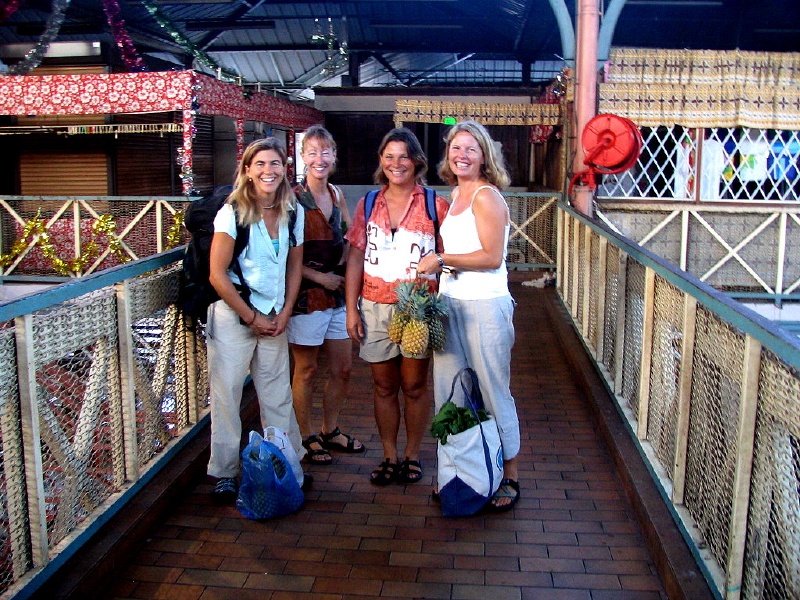 Bargain hunters, Lisa, Karen, Julie and Kelly.